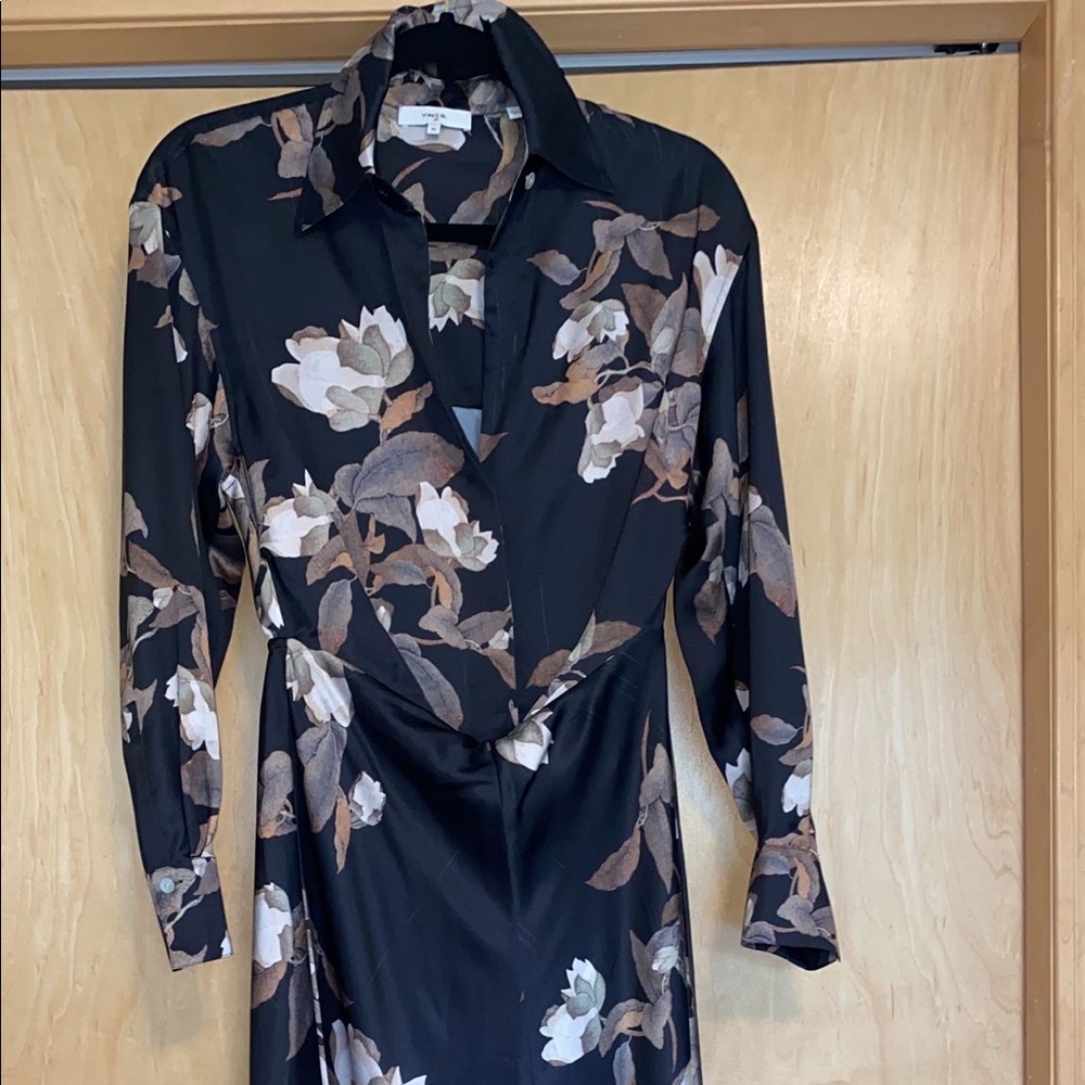 Vince Black Long Sleeve Elegant Dress - Picture 9 of 16